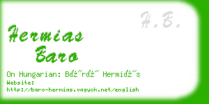 hermias baro business card